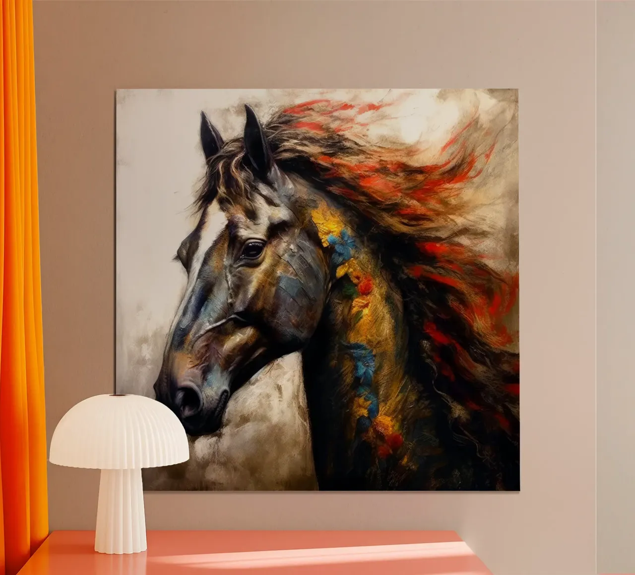 Magic horse art poster by Justyna Jaszke JBJart