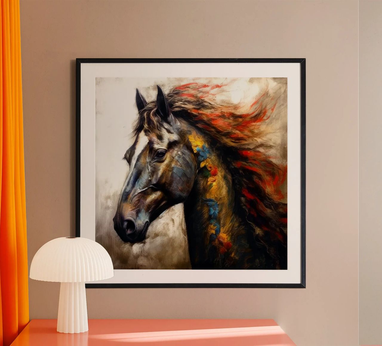 Magic horse art poster by Justyna Jaszke JBJart