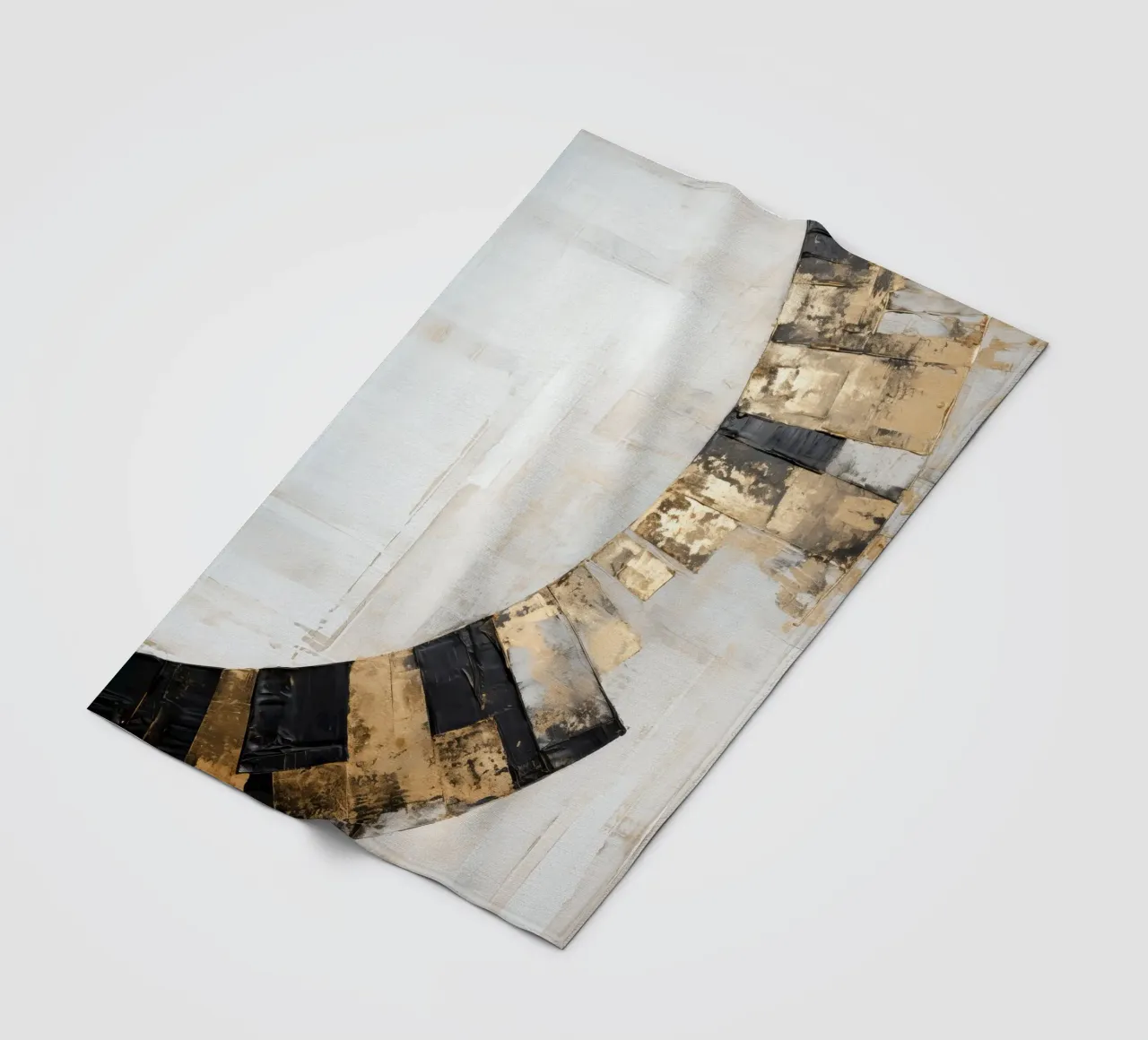 ABSTRACT ART Lo scorrere del tempo coperta in pile da Melanie Viola