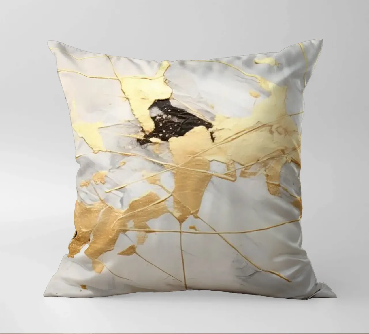ABSTRAKTE KUNST Spruzzi d'oro cuscino da Melanie Viola