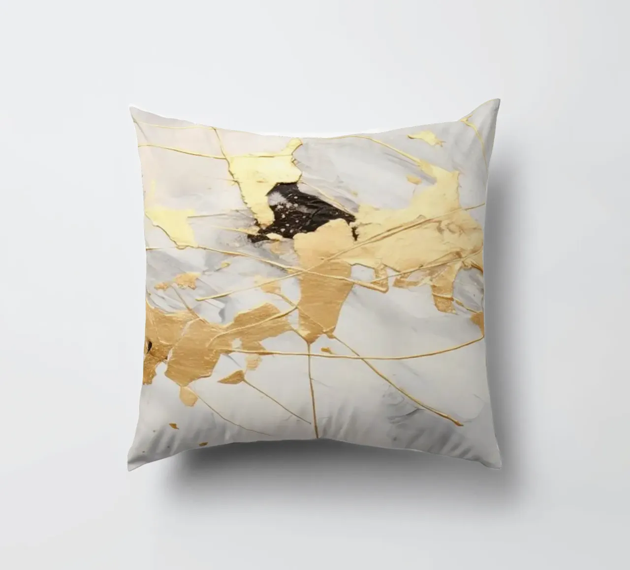 ABSTRAKTE KUNST Spruzzi d'oro cuscino da Melanie Viola