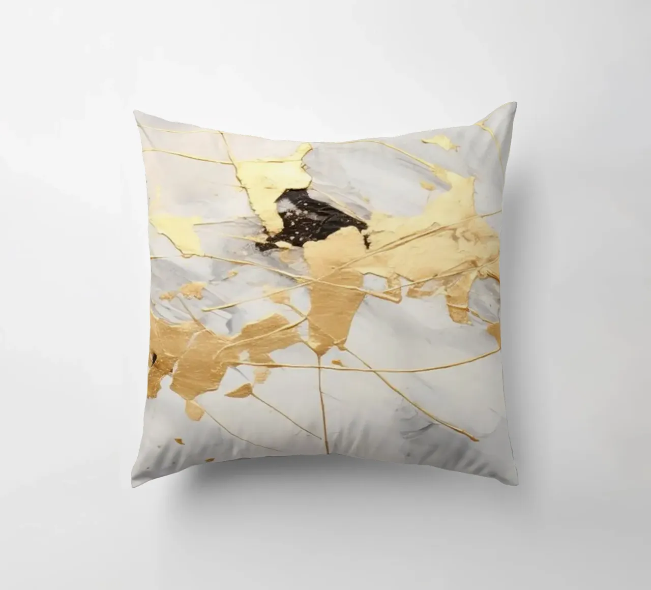 ABSTRAKTE KUNST Spruzzi d'oro cuscino da Melanie Viola