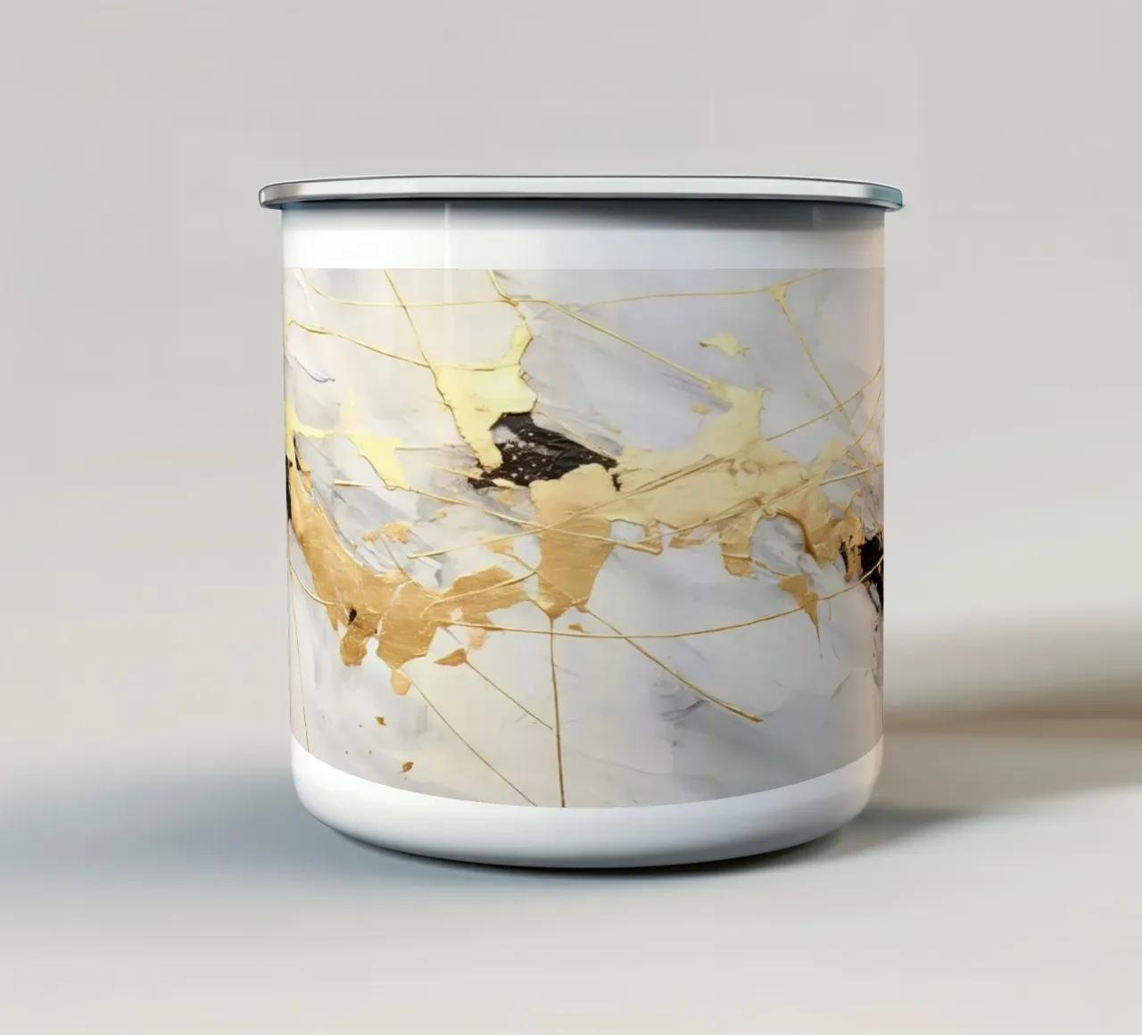 ABSTRAKTE KUNST Spruzzi d'oro tazza in smalto da Melanie Viola