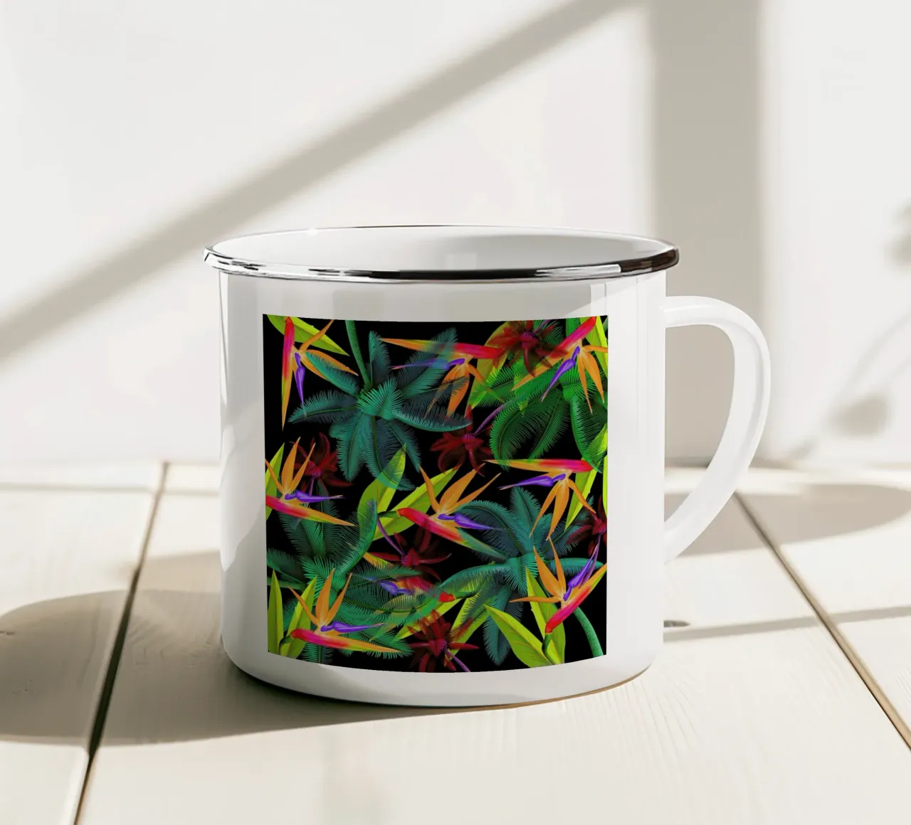 Bird of paradise tazza in smalto da Mark Ashkenazi