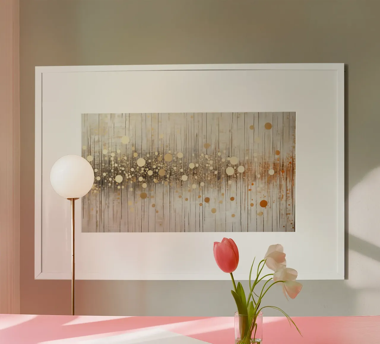 ABSTRATTI KUNST Eleganz poster con telaio in plastica da Melanie Viola
