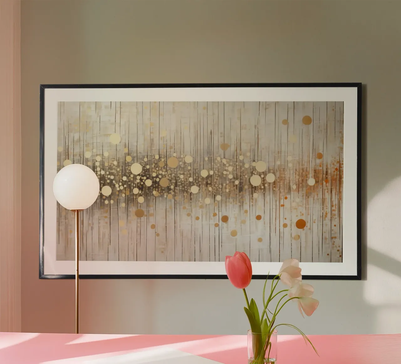 ABSTRATTI KUNST Eleganz poster con telaio in plastica da Melanie Viola