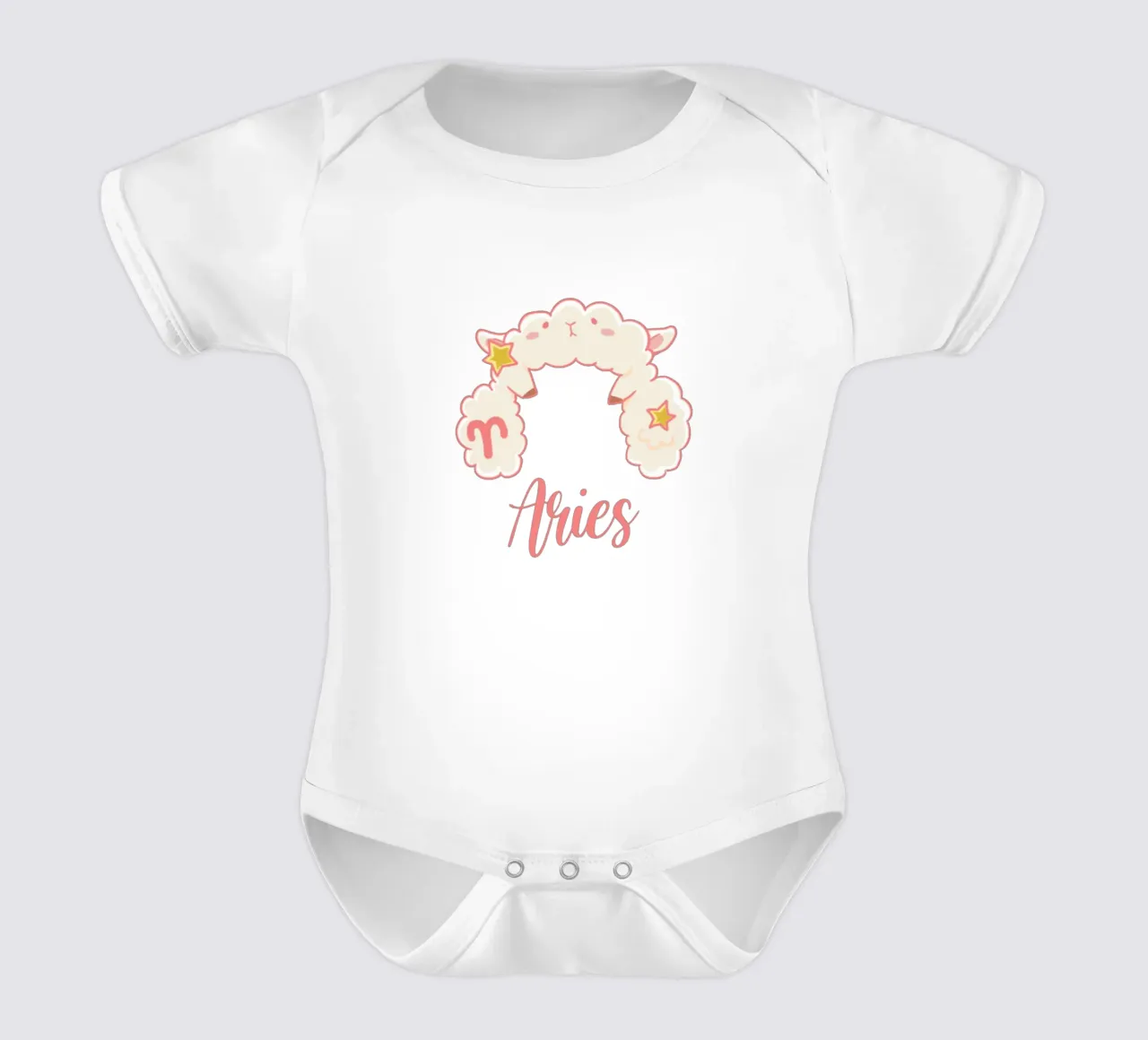 Aries short-sleeve baby romper by Kiroiharu