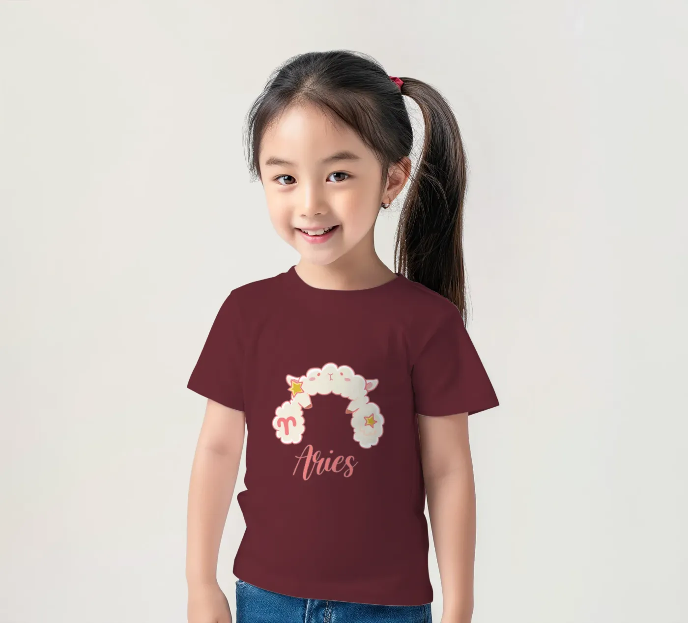 Widder Kinder T-Shirt von Kiroiharu