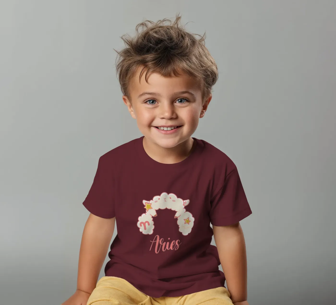 Widder Kinder T-Shirt von Kiroiharu