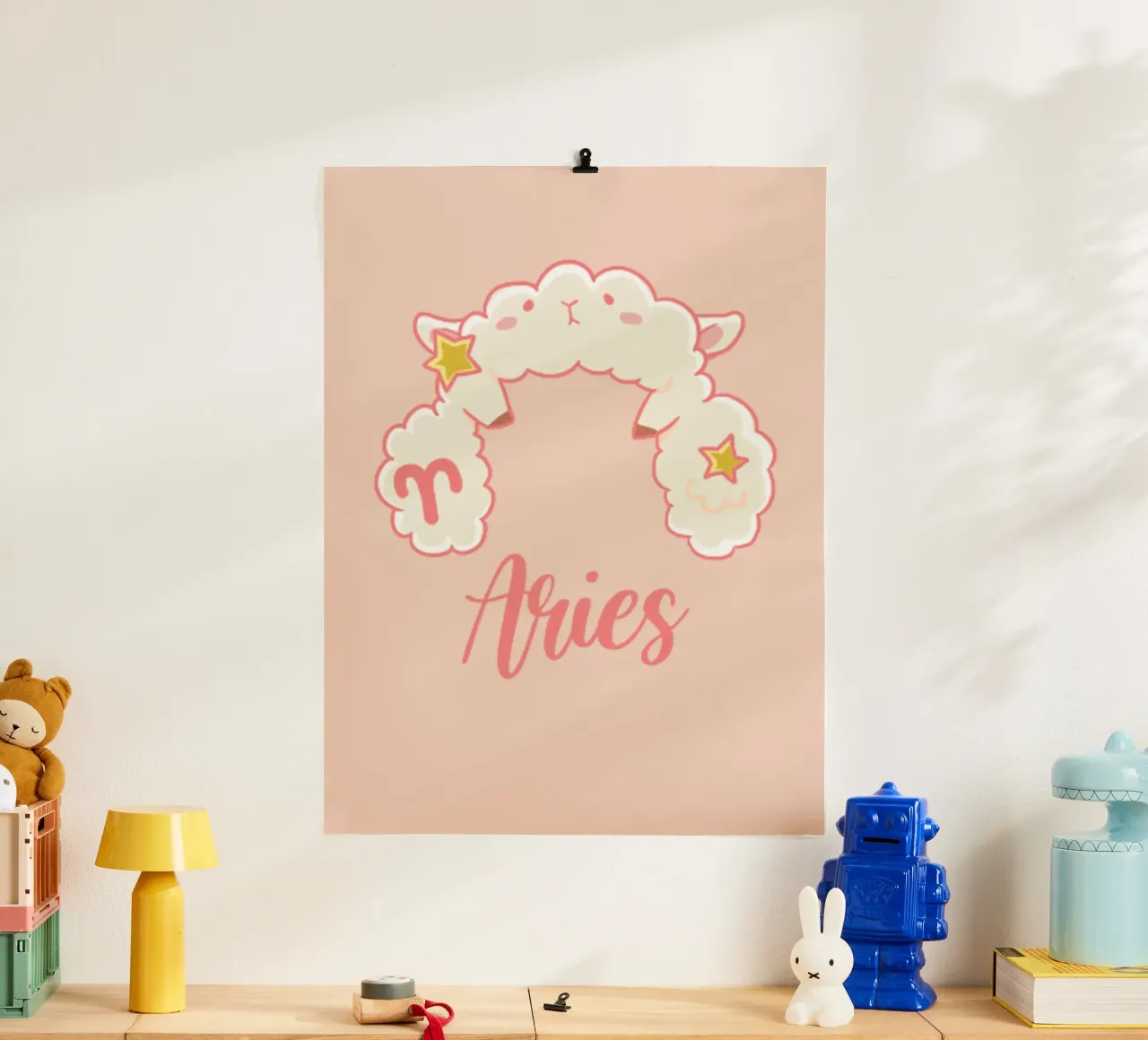 Ariete poster con telaio in alluminio da Kiroiharu