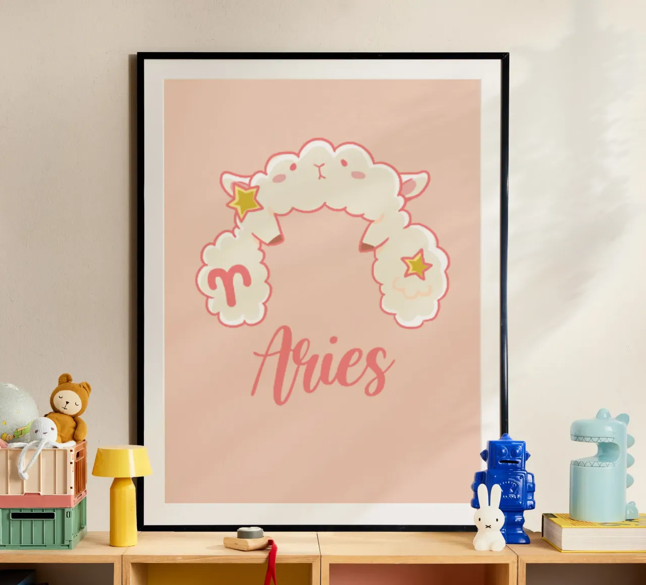 Ariete poster con telaio in alluminio da Kiroiharu