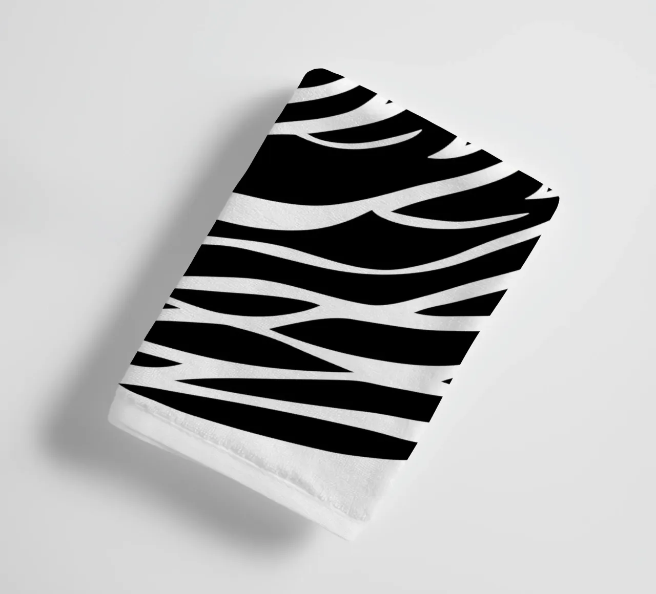 Minimalist surfer in the waves Logo towel by Autofocus