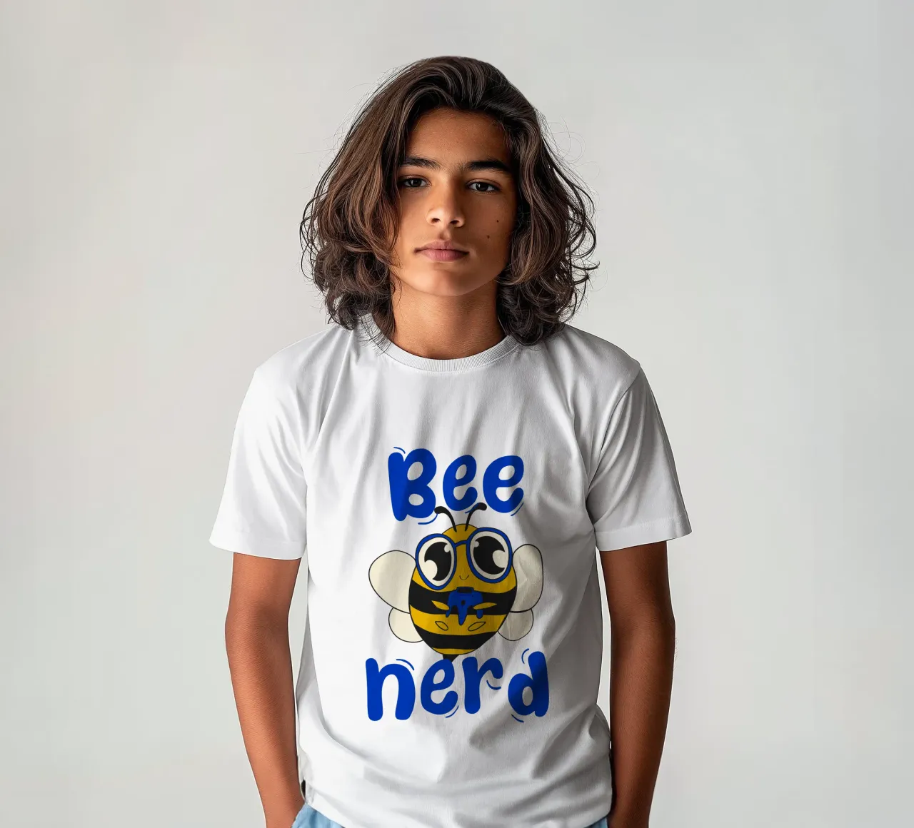 Bee Nerd kinder t-shirt van Loobs