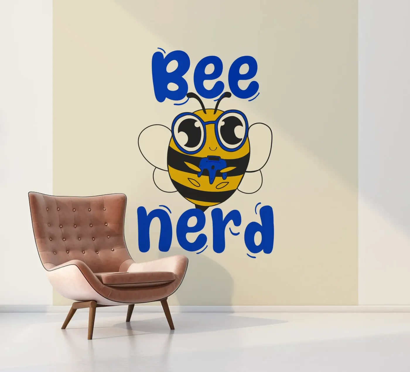 Bee Nerd fotobehang van Loobs