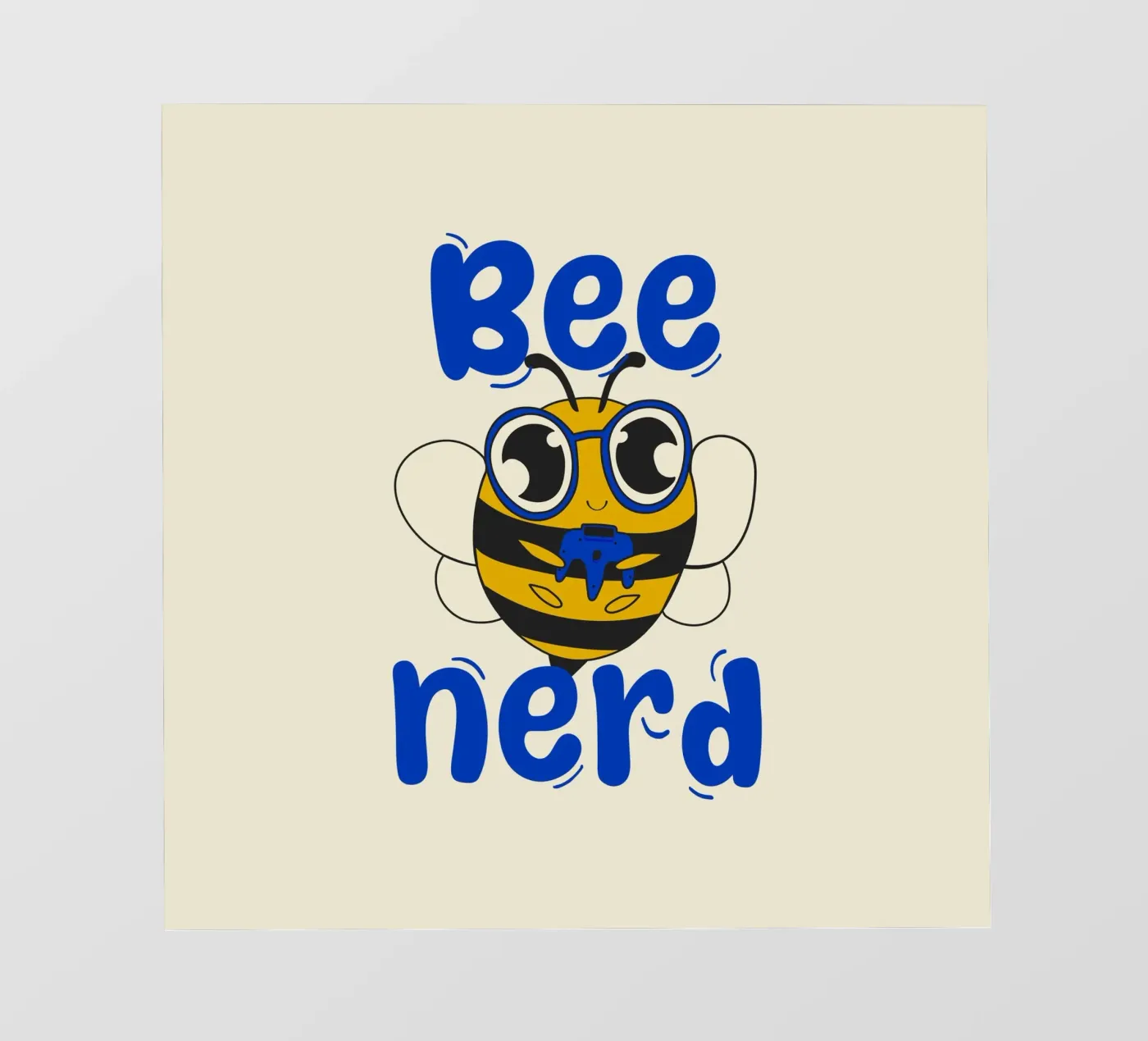Bee Nerd fotobehang van Loobs
