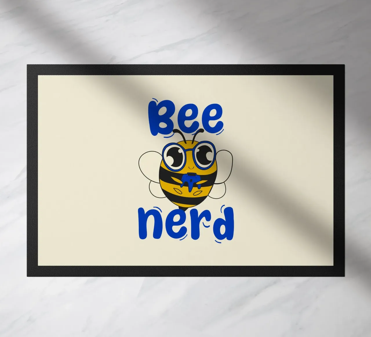 Bee Nerd deurmat van Loobs