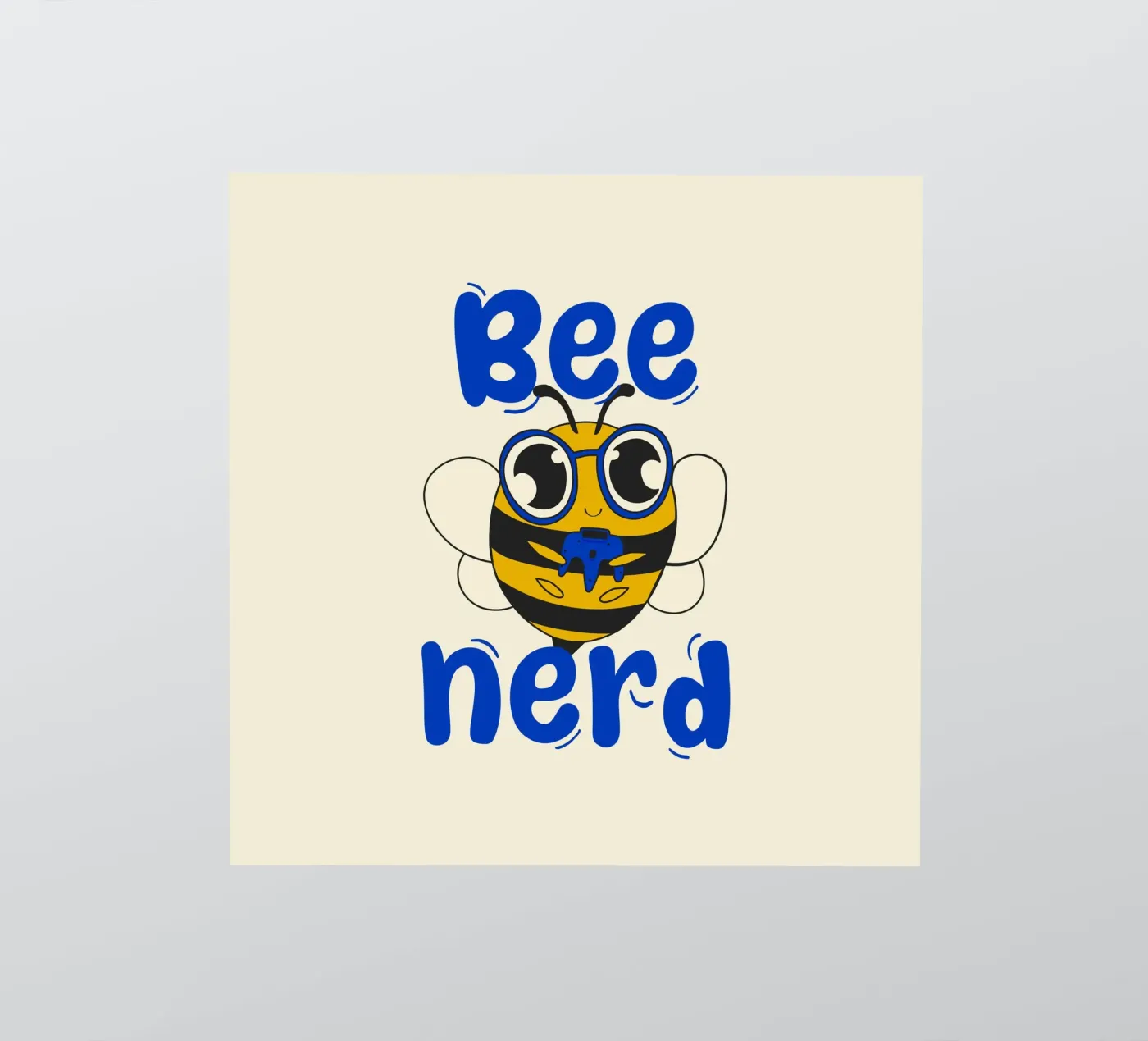 Bee Nerd sticker van Loobs