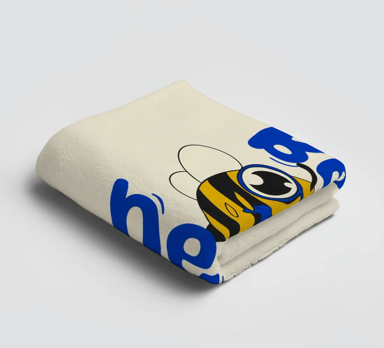 Bee Nerd badhanddoek van Loobs