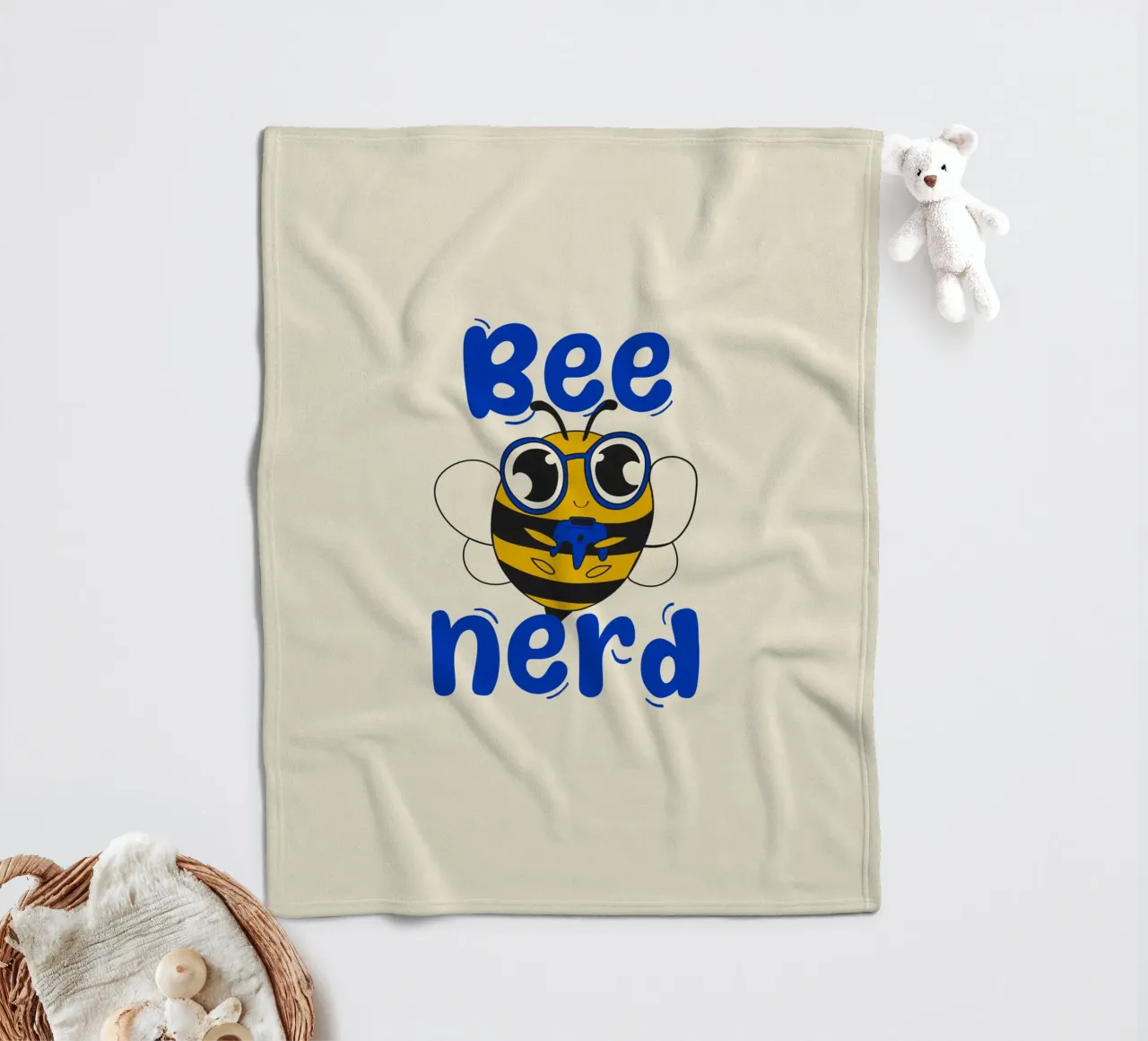 Bee Nerd fleecedeken van Loobs