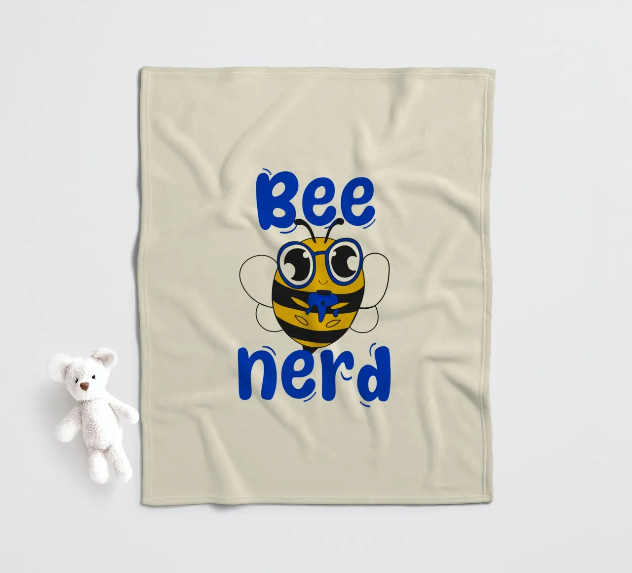 Bee Nerd fleecedeken van Loobs