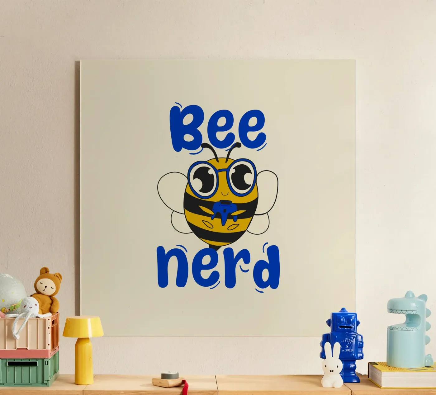 Bee Nerd acryl van Loobs
