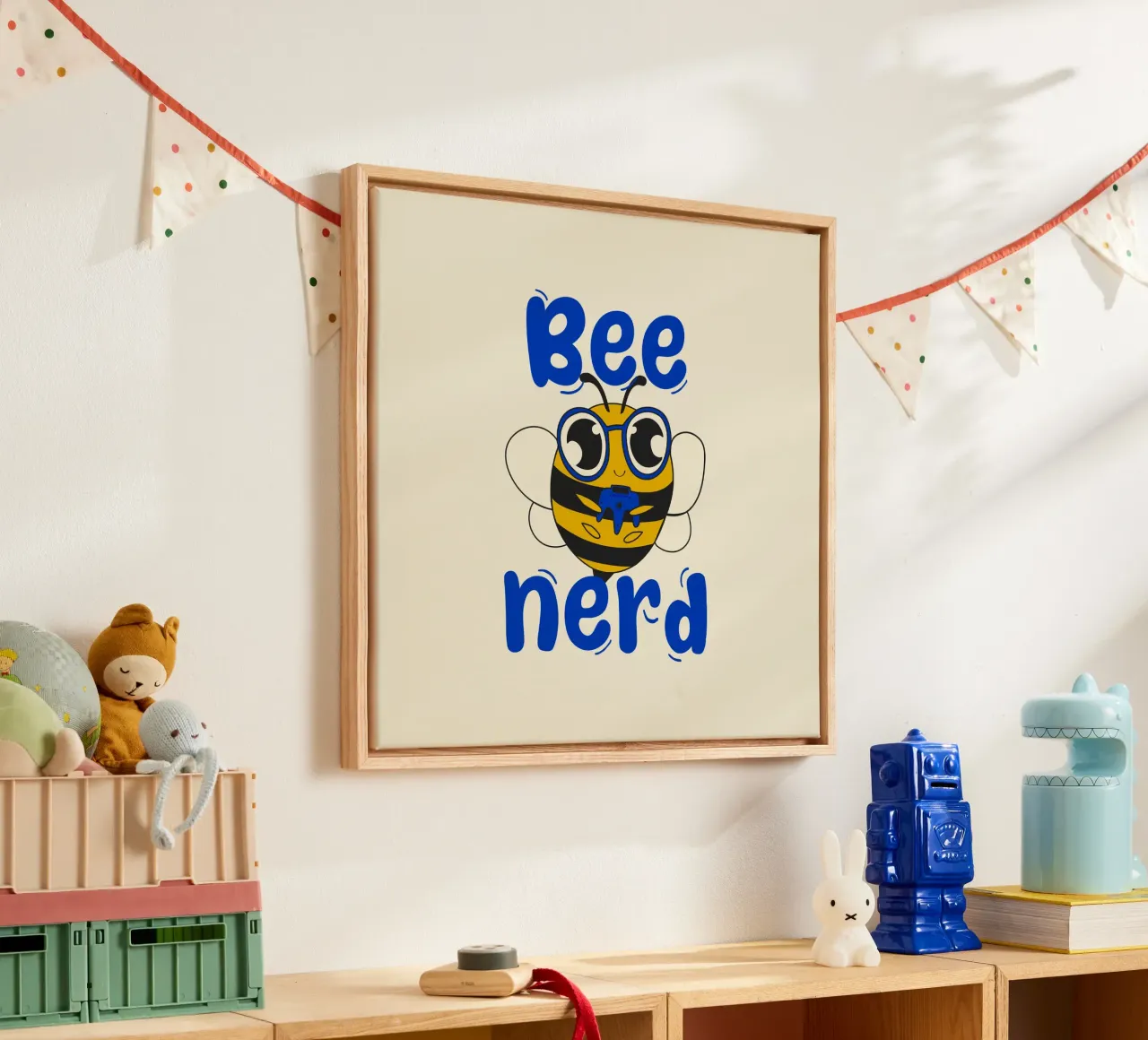 Bee Nerd canvas by Loobs