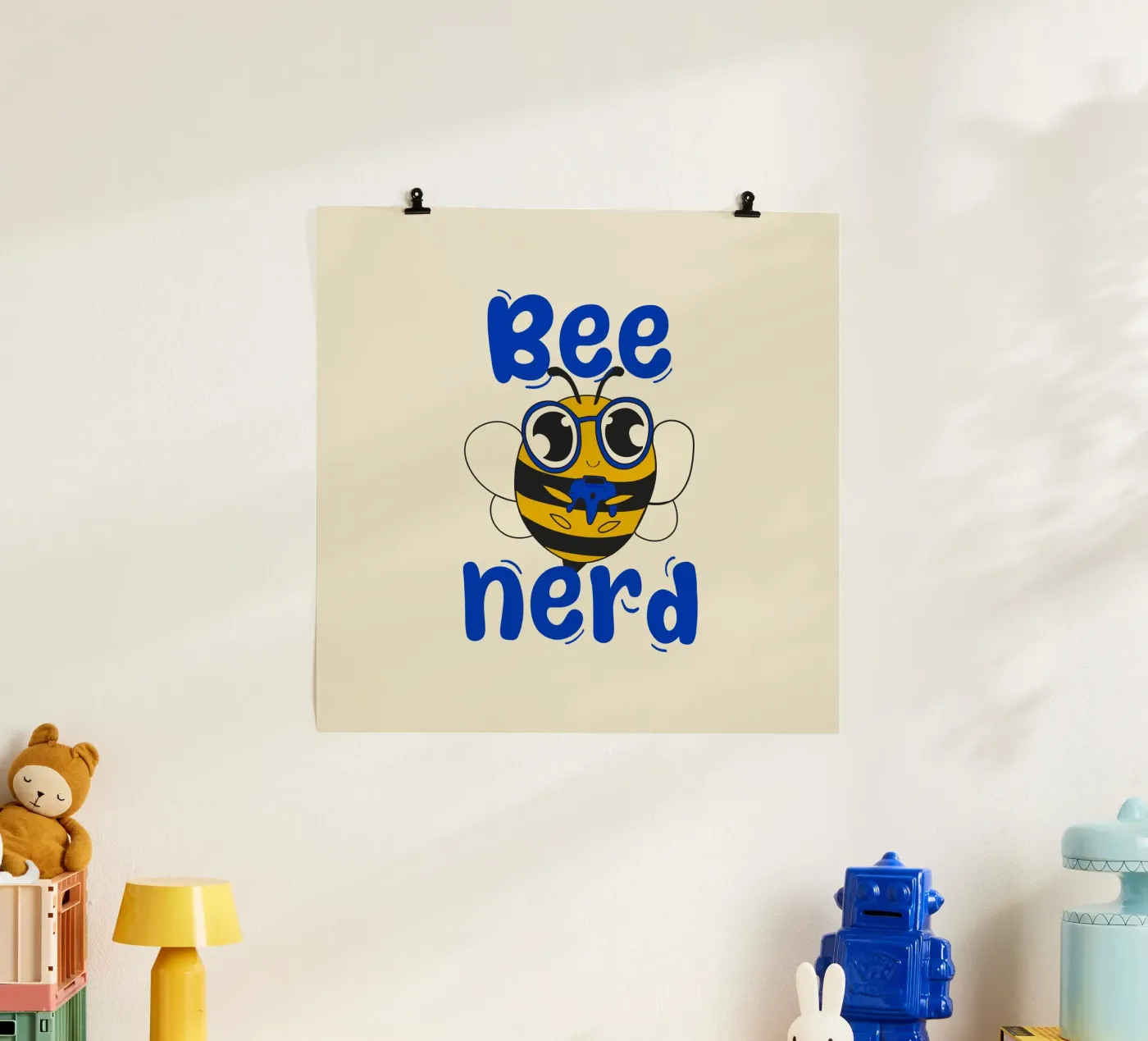 Bee Nerd poster van Loobs