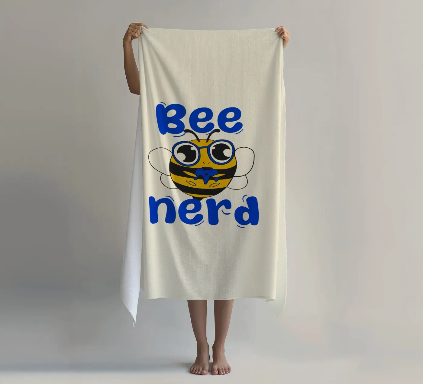 Bee Nerd beach towel by Loobs