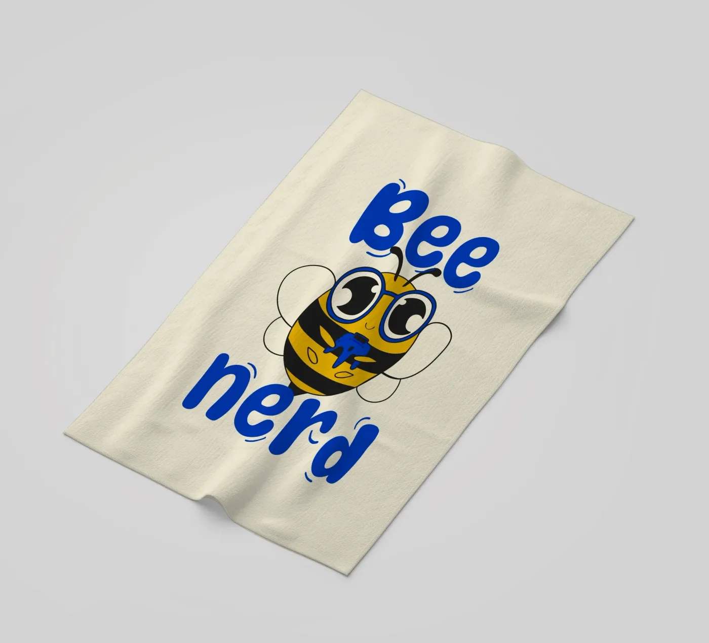 Bee Nerd beach towel by Loobs