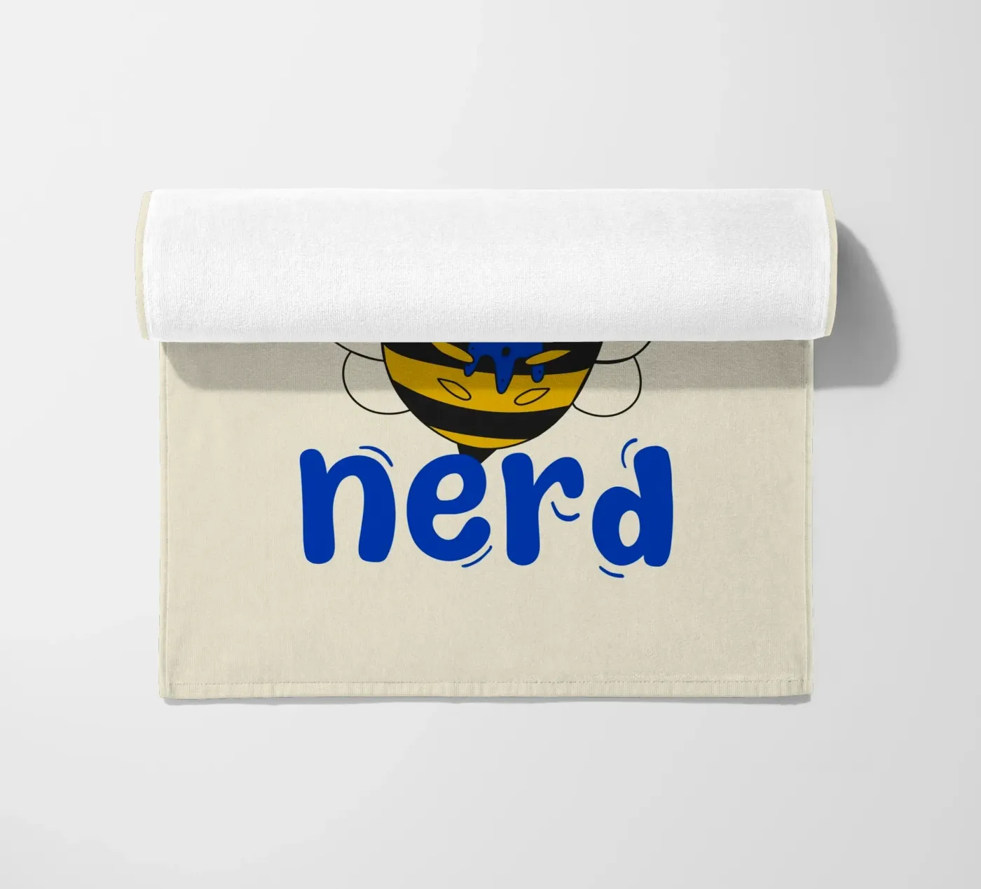 Bee Nerd beach towel by Loobs