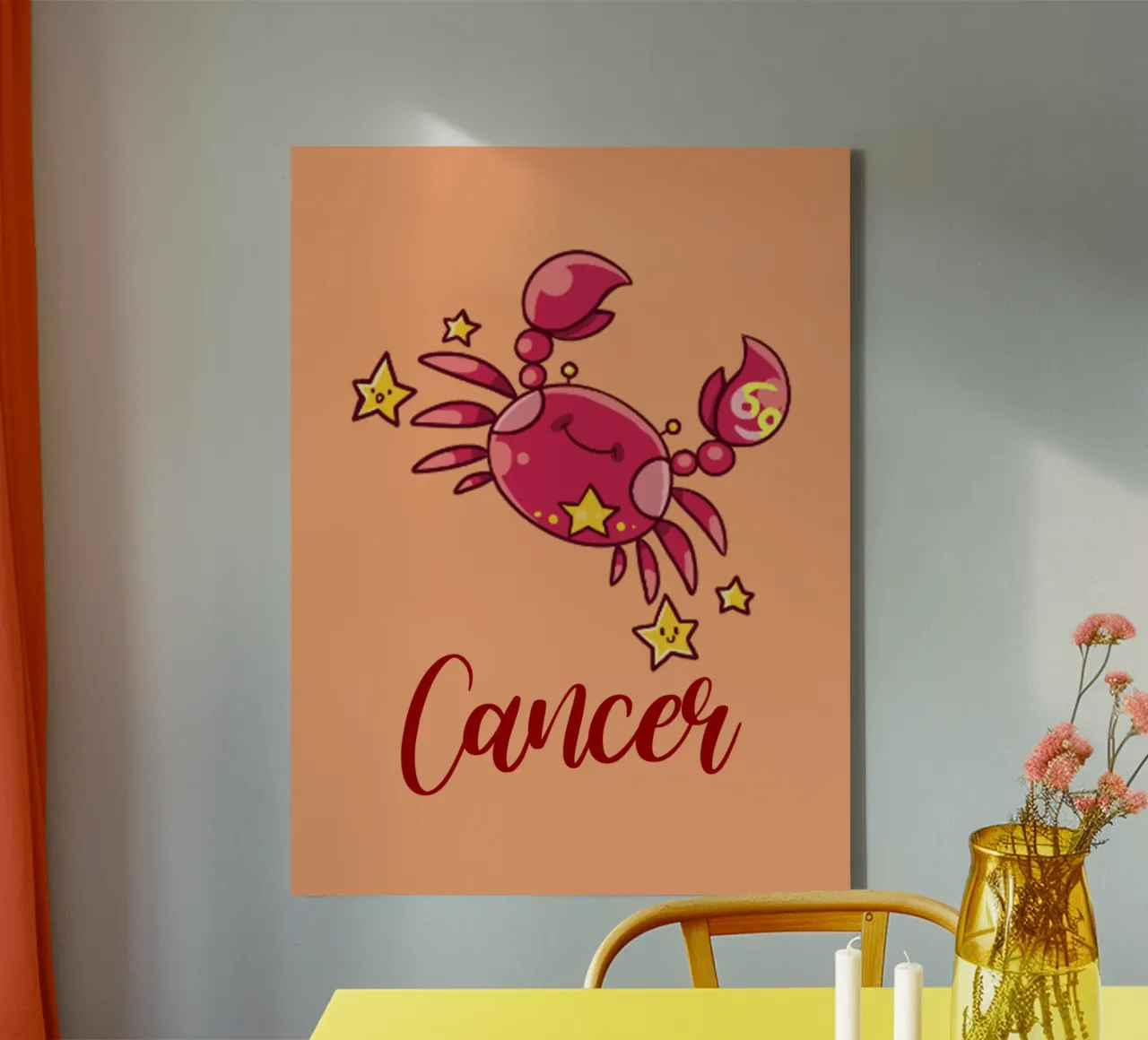 Cancro tela con Cornice a cassetta da Kiroiharu