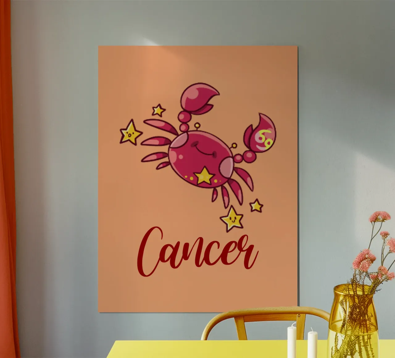Cancro poster con telaio in alluminio da Kiroiharu