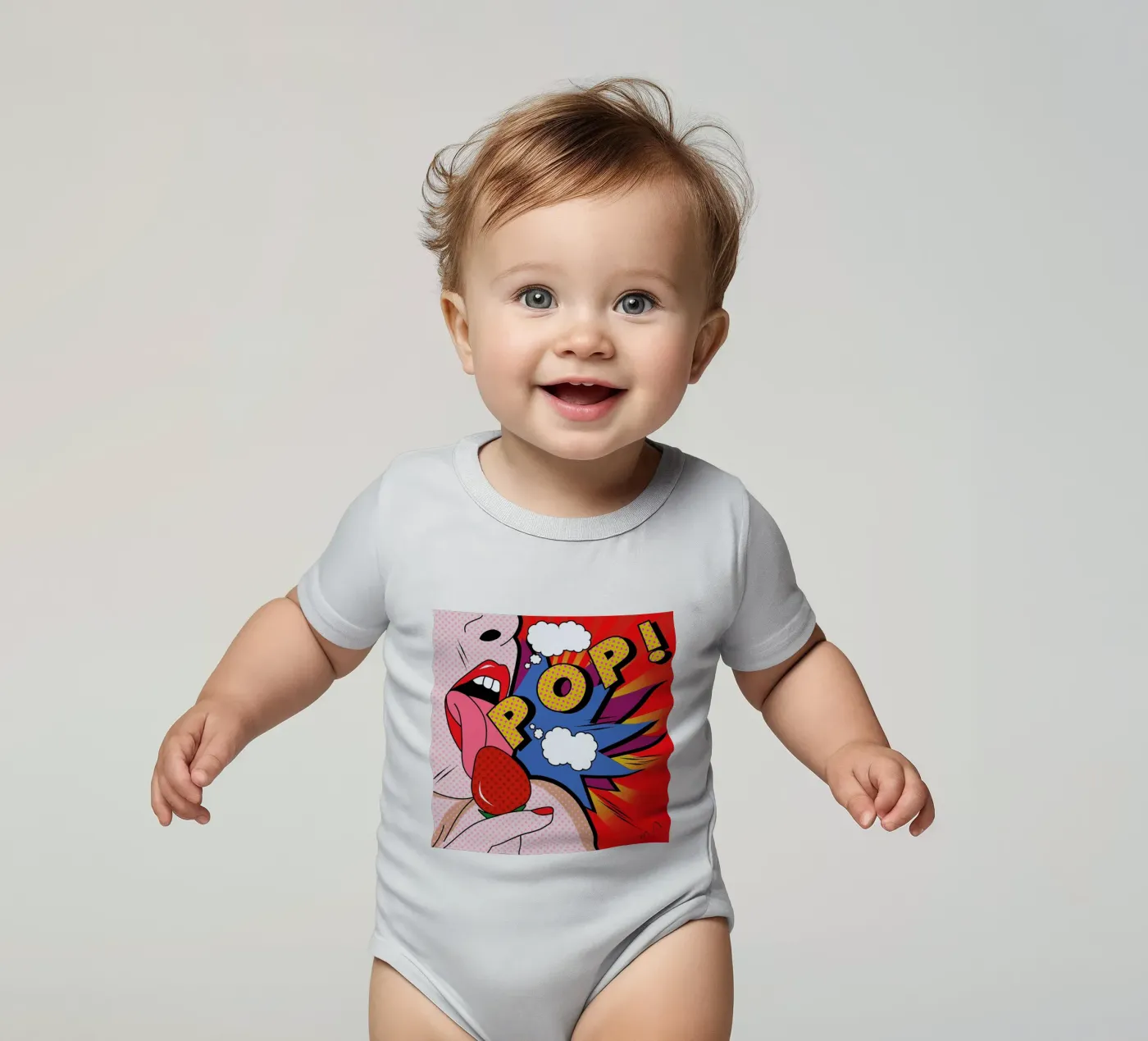 Pop body neonato maniche corte da Mark Ashkenazi