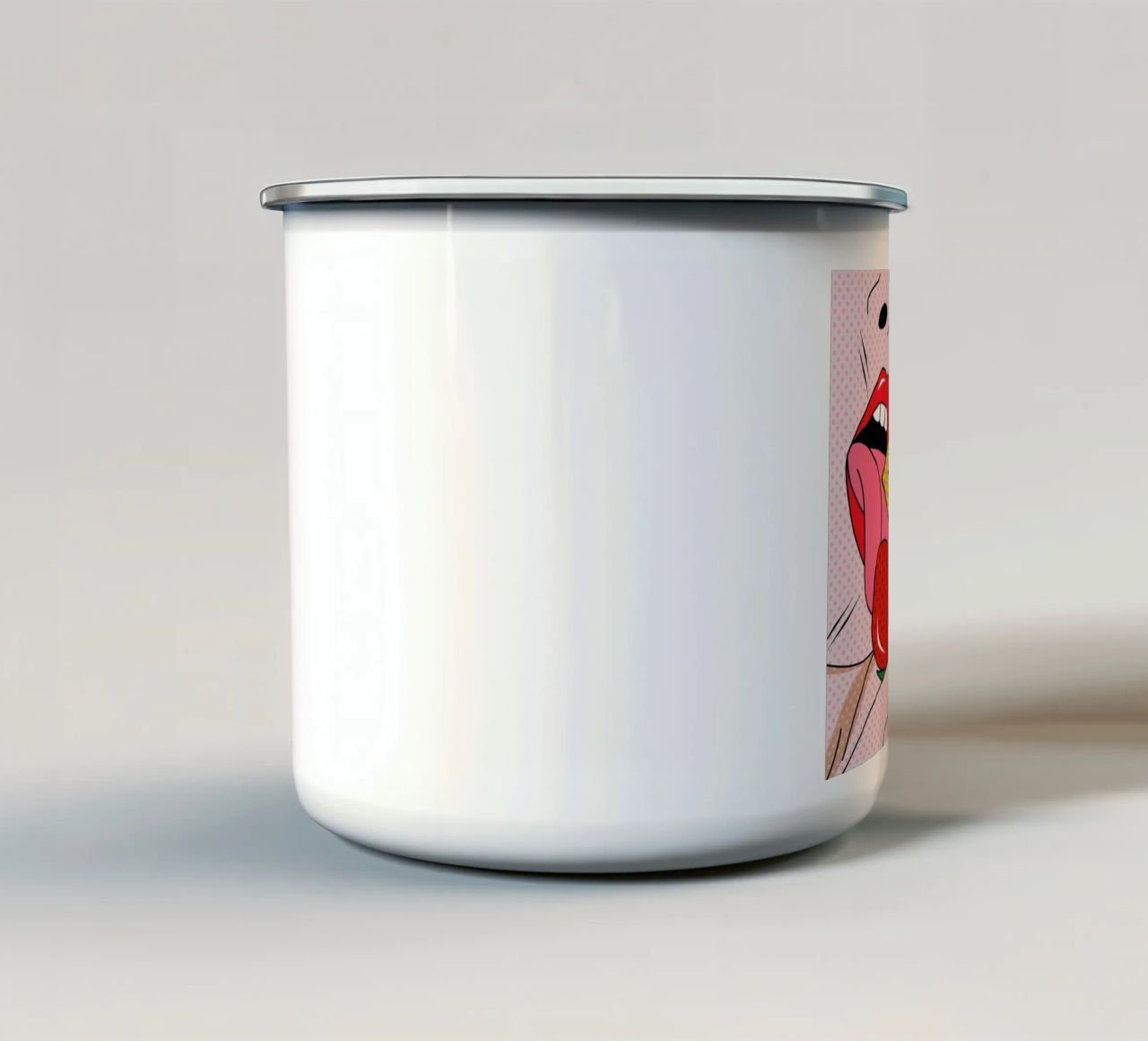 Pop tazza in smalto da Mark Ashkenazi