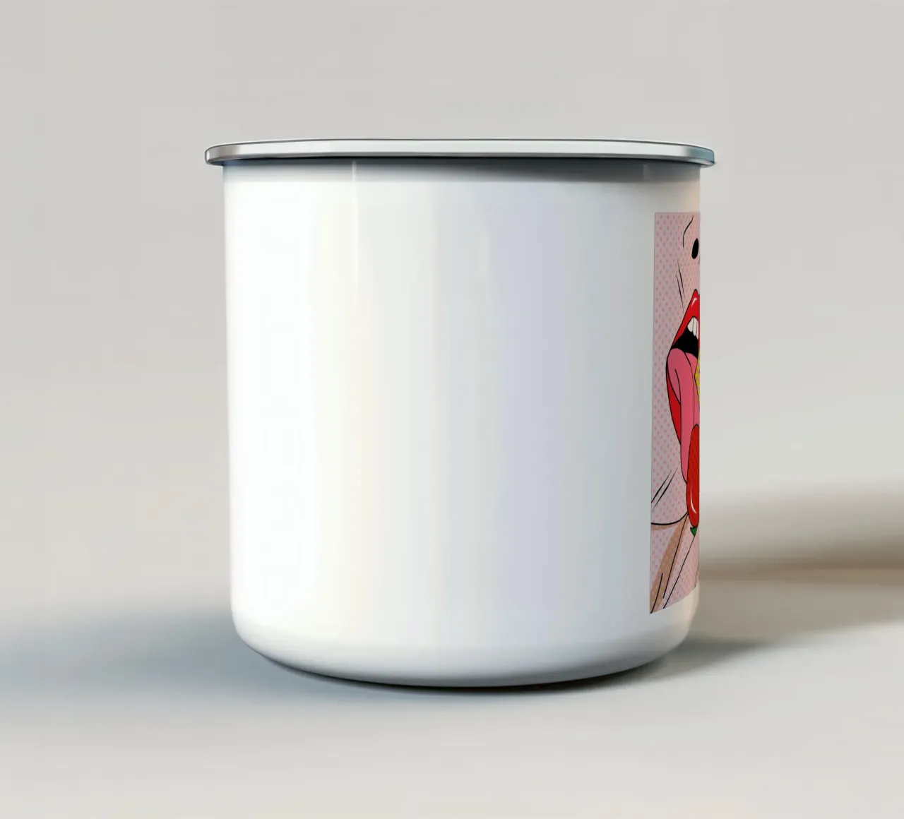 Pop Emaille Tasse von Mark Ashkenazi
