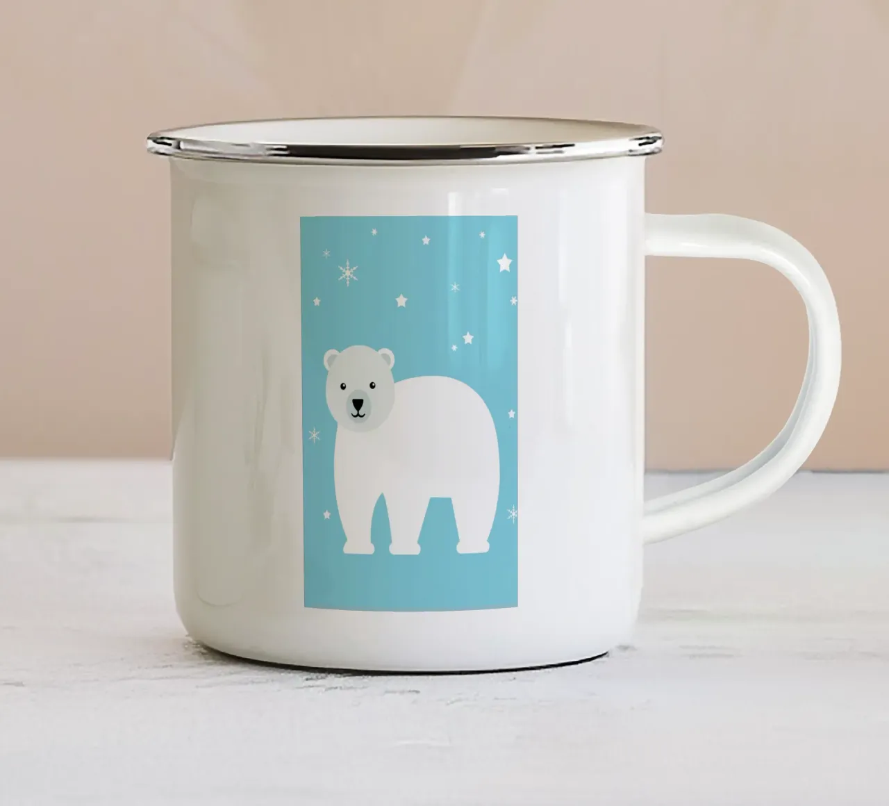 ours polaire tazza in smalto da alexiableu
