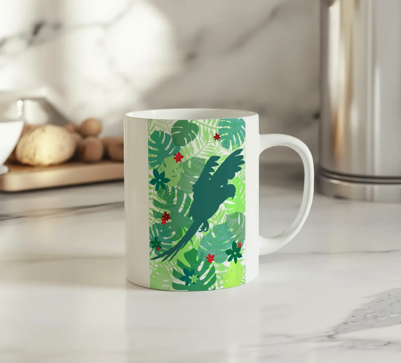 Perroquet jungle tazza in ceramica da alexiableu