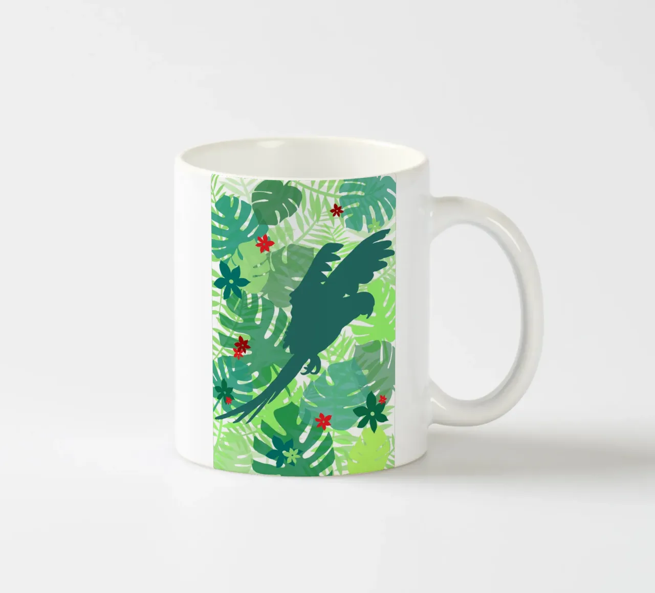 Perroquet jungle tazza in ceramica da alexiableu