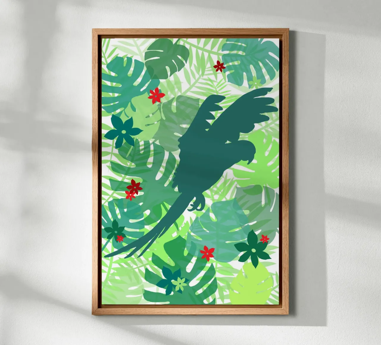 Perroquet jungle alluminio dibond da alexiableu