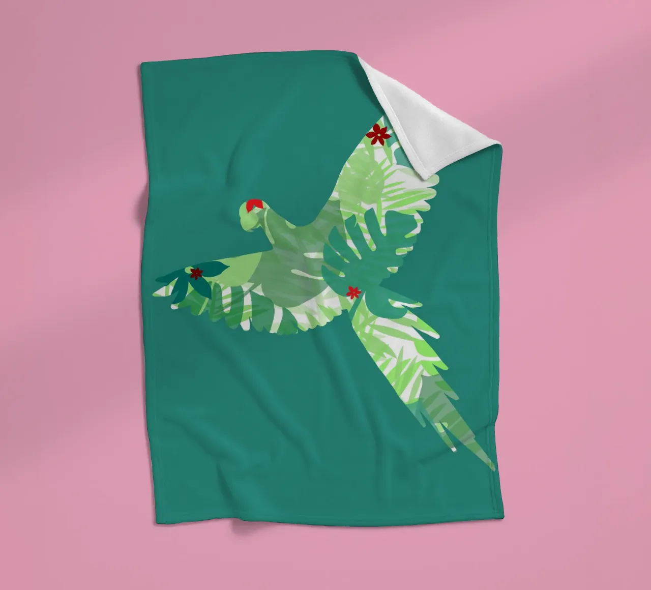 perroquet jungle 2 coperta in pile da alexiableu