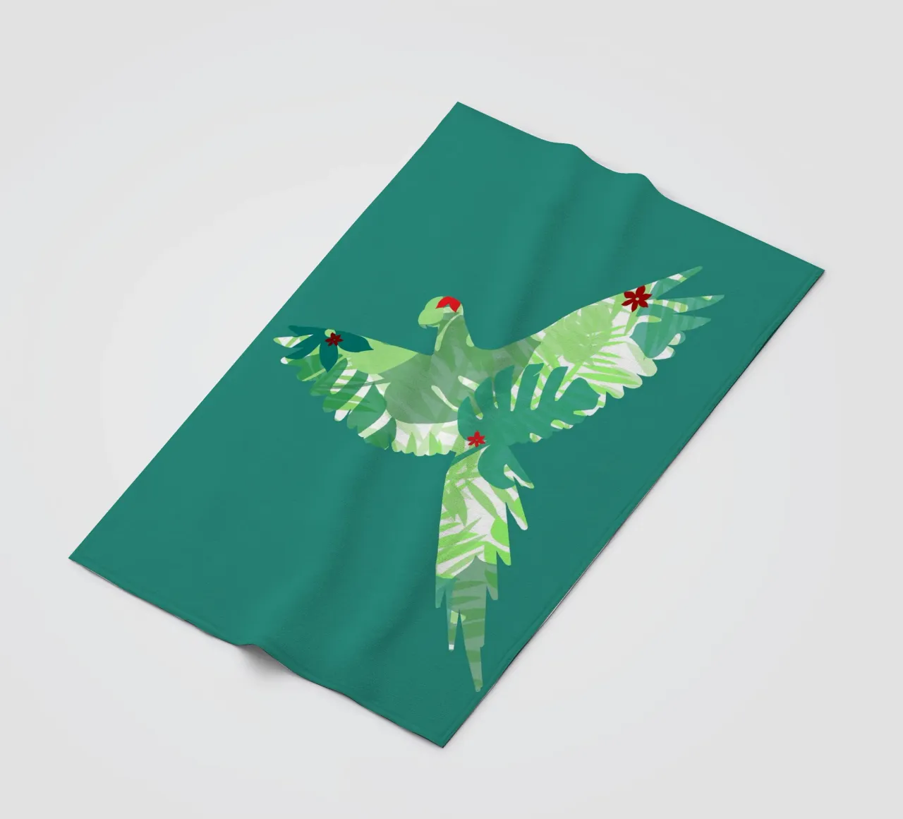 perroquet jungle 2 coperta in pile da alexiableu