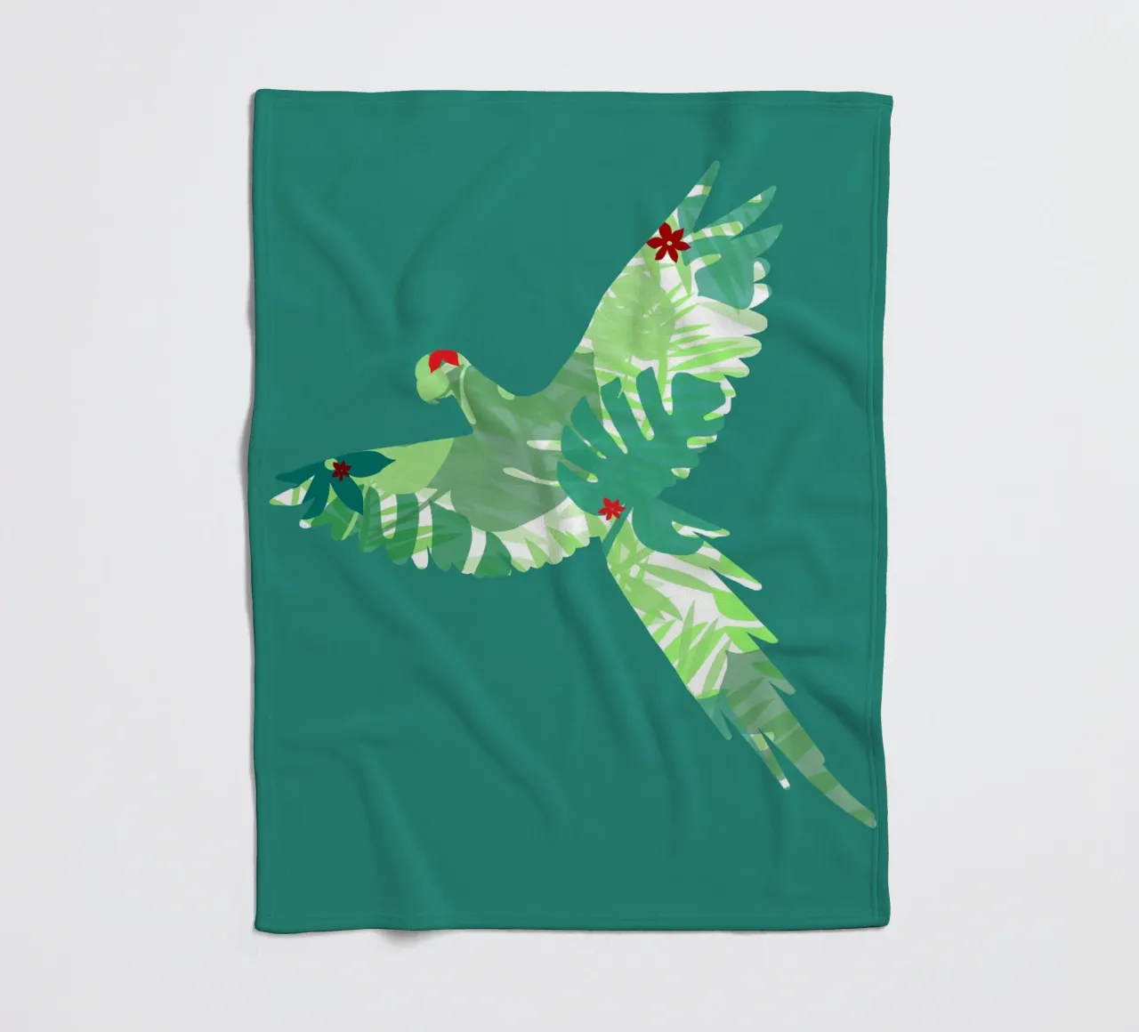 perroquet jungle 2 coperta in pile da alexiableu