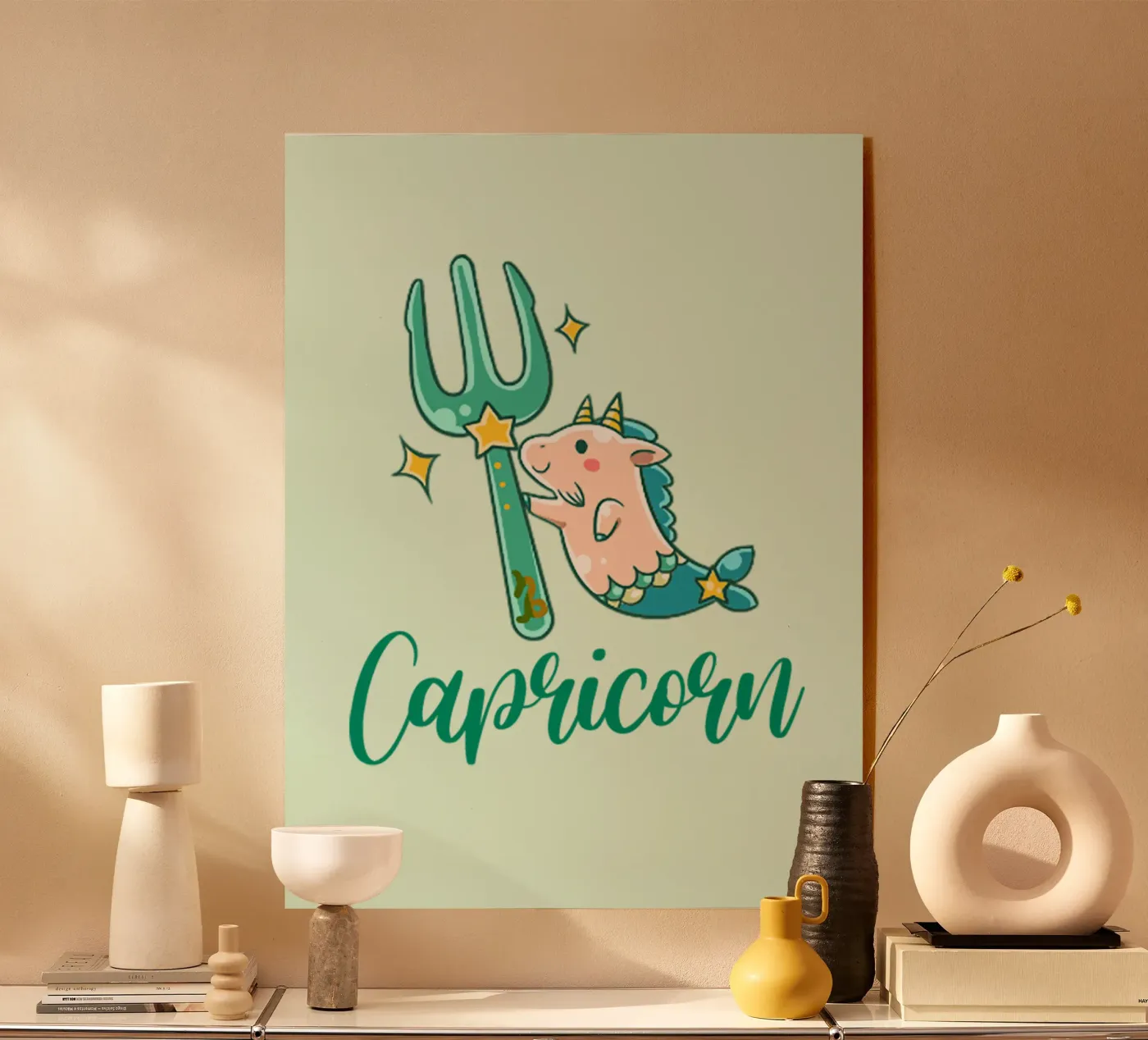 Steenbok acryl van Kiroiharu
