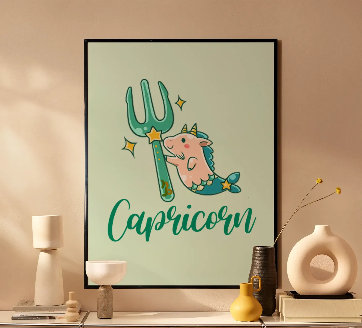 Capricorn poster van Kiroiharu