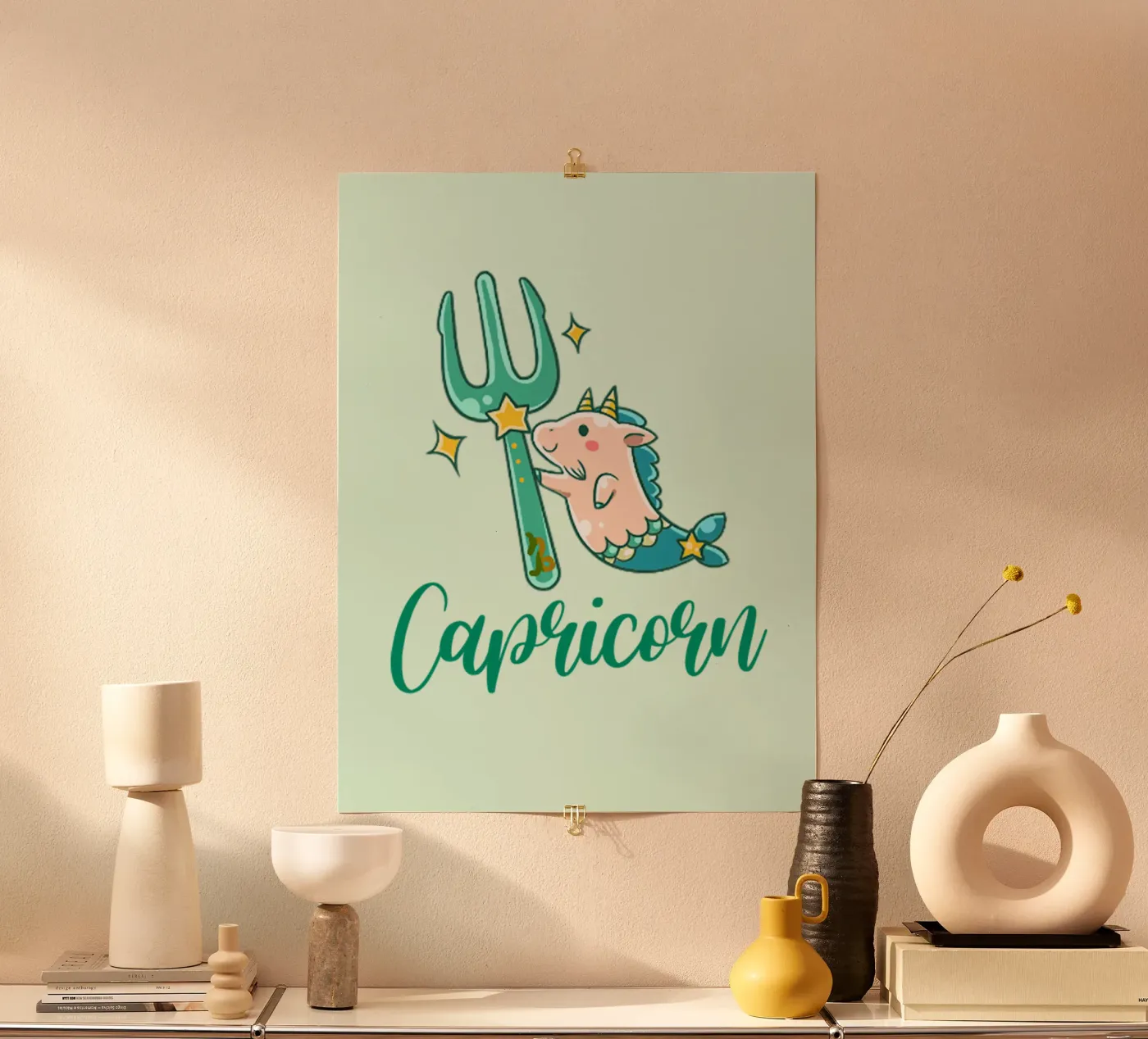 Capricorn poster van Kiroiharu