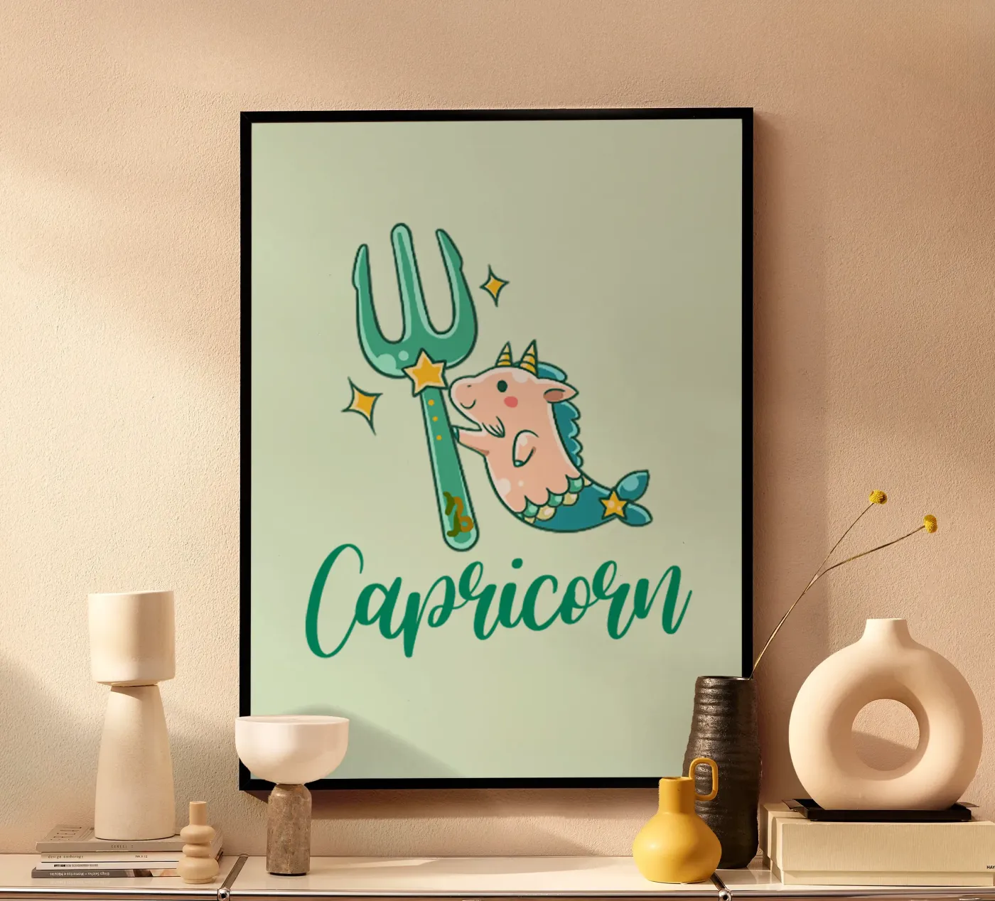Capricorn poster van Kiroiharu