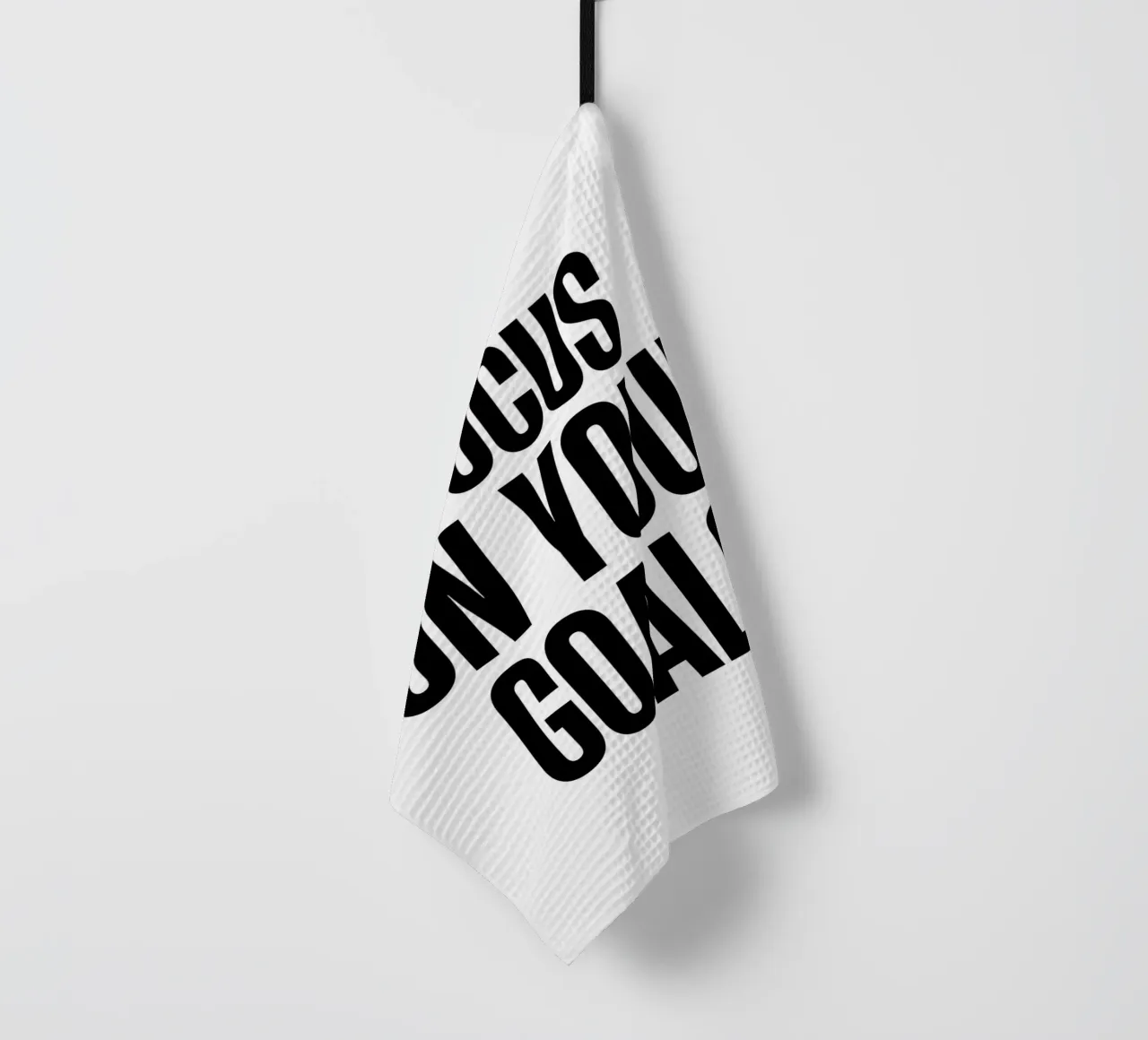 Concentrez-vous sur vos objectifs - Motivation Typography Art torchon de inspirational quote