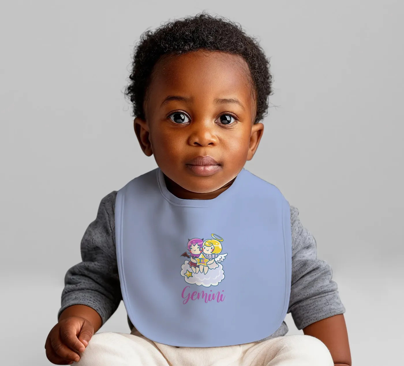 Gemini baby bib by Kiroiharu