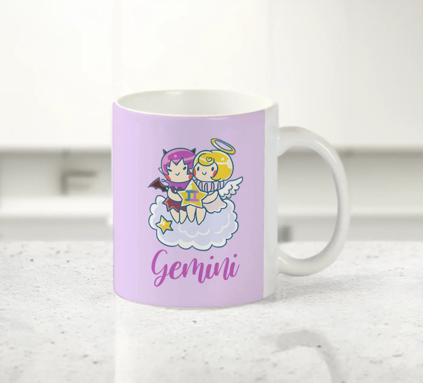 Gemini ceramic mug by Kiroiharu