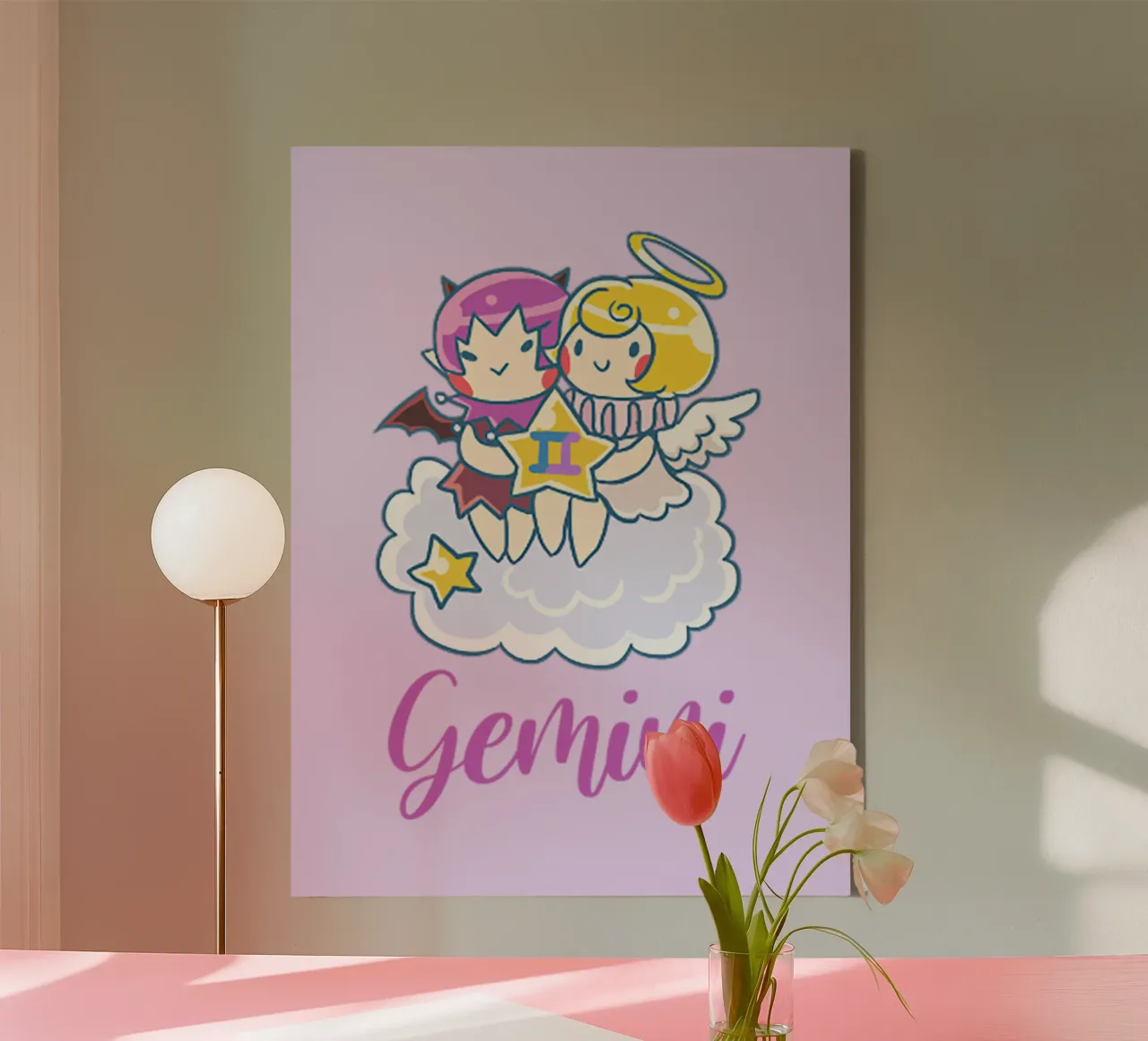 Gemini canvas with Floater frame by Kiroiharu
